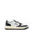 AUTRY 'Medalist' White And Black Low Top Sneakers With Logo Patch In Leather Woman WHITE