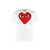 Comme des Garçons Comme Des Garçons Play Printed Cotton T-Shirt WHITE