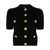 Balmain Balmain Short Sleeve Buttoned Knit Short Cardigan Clothing Black