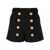 Balmain Balmain Buttoned Wool Shorts Black