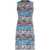 MISSONI BEACHWEAR Missoni Wool And Cotton Blend Short Dress CLEAR BLUE