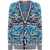 MISSONI BEACHWEAR Missoni Wool And Cotton Blend V-Necked Cardigan CLEAR BLUE