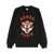 Kenzo Kenzo Lucy Tiger Sweater In Cotton With Front Logo Black