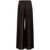 Fendi Fendi Striped Silk Trousers BROWN