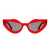 KUBORAUM Kuboraum Sunglasses RED