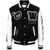 Off-White Off-White Leather Varsity Jacket Black