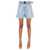 Balmain Balmain Short In Denim Di Cotone  BLUE