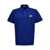 Moncler Logo patch polo shirt Blue