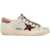 Golden Goose Super-Star Canvas And Leather Sneakers SILVER/ICE/WHITE/BUTTERCREAM BROWN ZEBRA