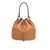 Tory Burch Tory Burch Monogram Leather Bucket Bag Brown