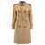 Burberry Burberry Long Gabardine Trench Coat With Detachable Collar Beige