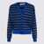 Marni Marni Blue And Black Wool Knitwear MAZARINE BLUE