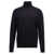 ZEGNA Zegna Silk Cashmere Turtleneck Sweater BLUE