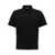 Saint Laurent Logo embroidery polo shirt Black