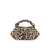 Ganni GANNI BOU HANDBAG WITH LEOPARD PRINT Brown