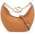 Valentino Garavani Small Vlogo Moon Hobo Bag ALMOND BEIGE