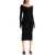 Off-White Lightweight Knit Midi Dress BLACK WHITE