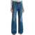 Off-White Wide Leg Jeans MEDIUM BLUE - NO COLOR