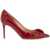 Gianvito Rossi 'Patent Leather Dã©Collet ROUGE