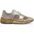 Golden Goose Dad-Star Sneakers TAUPE/SILVER/WHITE