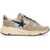 Golden Goose Nylon And Suede Running Sneakers With Durable Sole ICE/TAUPE/BLACK/BROWN