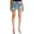 THE ATTICO Denim Fay Mini Skirt BLUE BLEACH BLEACHED