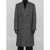 Lardini Herringbone Coat BLACK