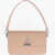 Off-White Binder Shoulder Bag With Removable Shoulder Strap Pink