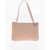 Jil Sander Leather Clutch With Removable Strap Pink