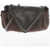 Bottega Veneta Leather Beak Bag With Rhinestone Application Brown