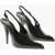 Saint Laurent Patent Leather Slingbacks With Cone Heel 12Cm Black