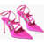 Jimmy Choo Criss Cross Design Azia Satin Silngbacks 9.5Cm Pink