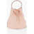 Burberry Grained Leather Bucket Bag With Tb Application Pink