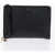 Chloe Grained Leather Alphabet Clutch With Wrist Strap Black