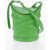 Alexander McQueen Curve Bucket Bag With Embossed Logo Green