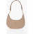 Marc Jacobs Leather Hobo Bag With Chain Beige