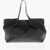 SERAPIAN Hammered Leather Shoulder Bag Black