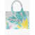 Pinko Printed Shoulder Bag With Embroidered Logo Multicolor