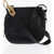 Burberry Grained Leather Knight Bag With Lobster Clasp Black