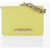 Alexander McQueen Saffiano Leather Four Ring Bag With Chain Detail Yellow