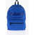 Alexander McQueen Metropolitan Backpack With Printed Ton-Sur-Ton Logo Blue