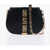 Versace Greca Goddess Leather Shoulder Bag With La Greca Shoulder St Black