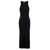 Nanushka 'Elia' Long Black Dress With Front Split In Viscose Blend Woman Black