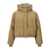 Brunello Cucinelli Hooded knit insert down jacket Beige