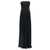 Alberta Ferretti Corset satin dress Black