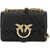 Pinko Mini Love Bag One Chevron NERO-ANTIQUE GOLD