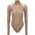 Alaïa String Bodysuit Top CAMEL CLAIR