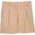 Burberry Shorts With Pleats BROWN