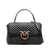 Pinko Pinko Love Lady Puff Big Logo Chevron-Quilted Bag Black