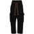 Pinko Pinko Ronfare High-Waist Cropped Cargo Trousers Black